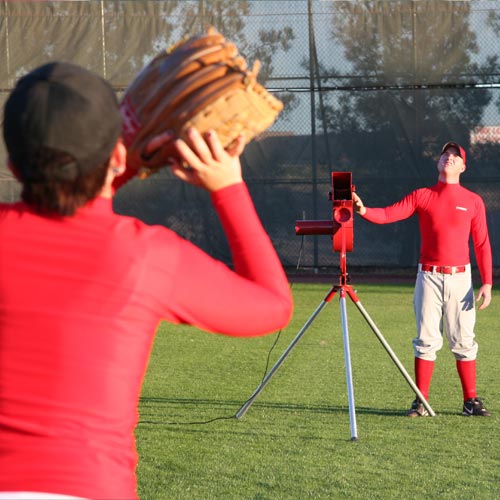 Heater Real 12" Softball Pitching Machine w/ Feeder & Xtender 24' Batting Cage
