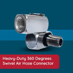 Professional Swivel Air Connector Kit - 120 PSI with Teflon Seal & Male Adapter (AI-112-1)