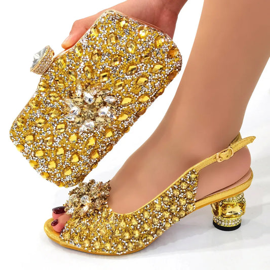Beautiful Italian Shoes And Bag Sets GHT56