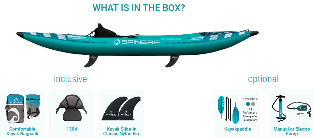 Spinera Hybris 105 Solo Inflatable Kayak [10.5 ft x 35.5 in]
