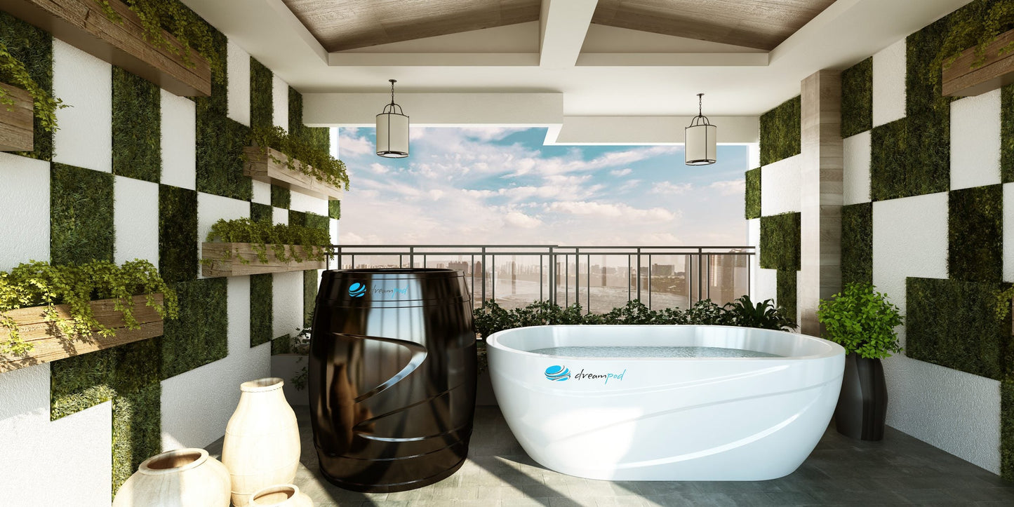Dream Pod Cold Plunge Barrel with Chiller