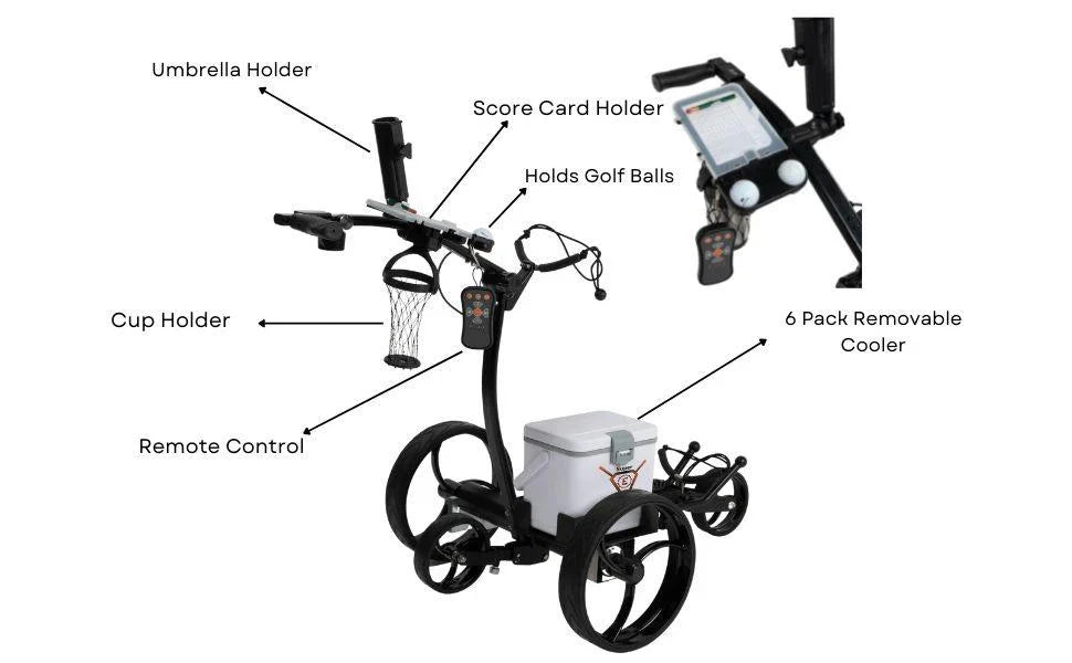 Super E Caddy Pro Remote-Controlled Golf Cart