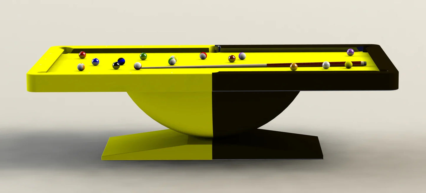 White Billiards Dome Modern Slate Pool Table