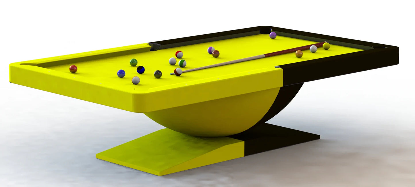 White Billiards Dome Modern Slate Pool Table