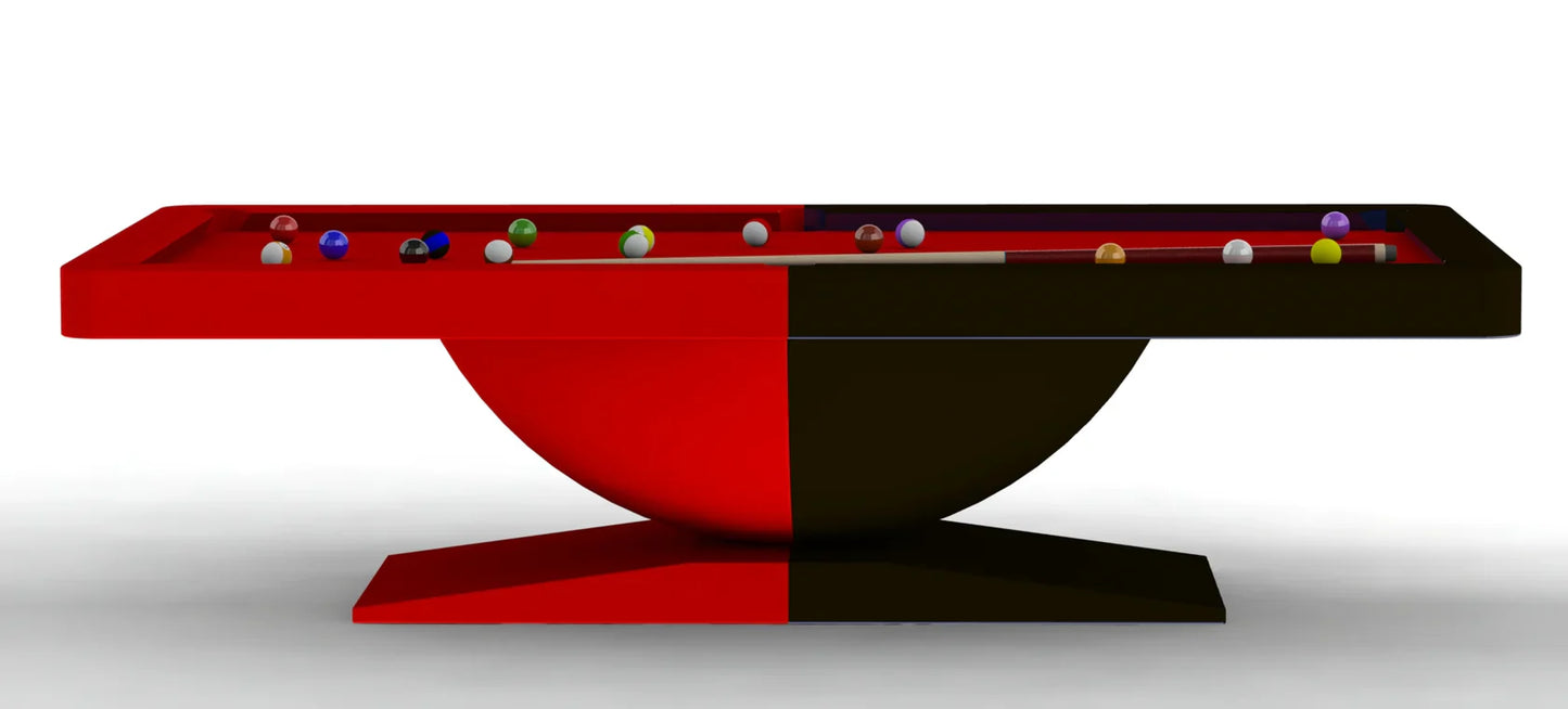 White Billiards Dome Modern Slate Pool Table
