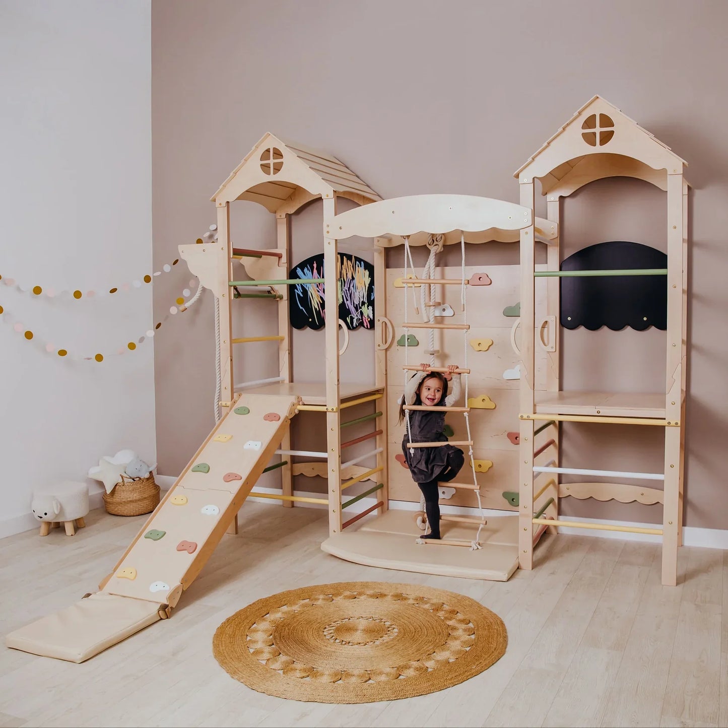 Large Indoor Playground by Wood and Hearts