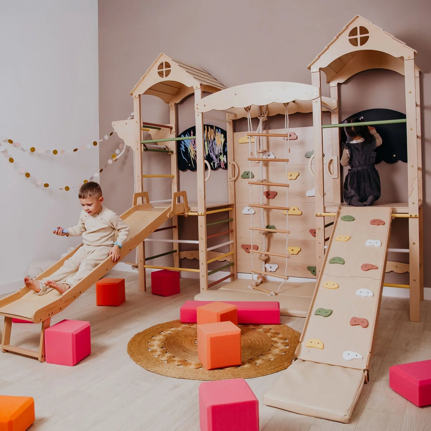Large Indoor Playground by Wood and Hearts