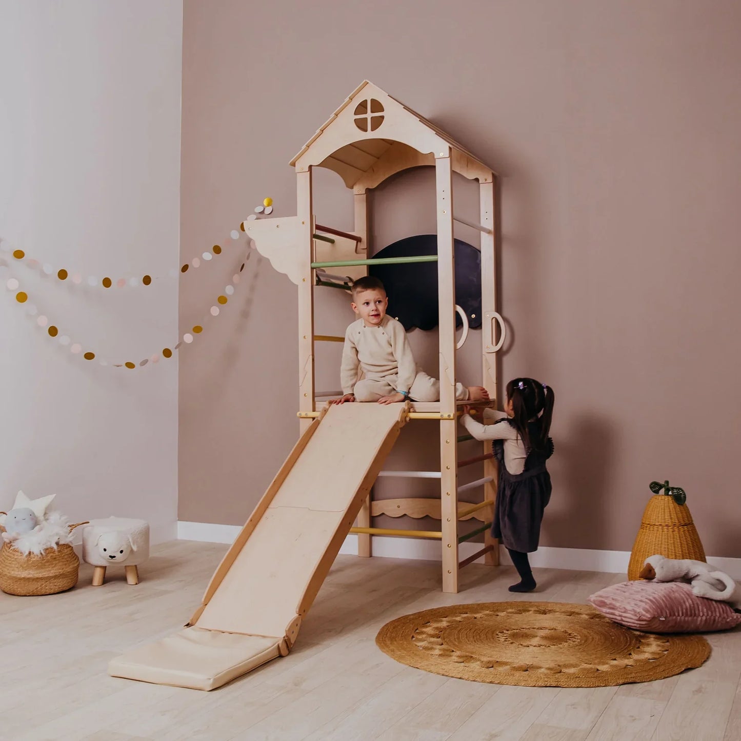 Toddler Indoor Playground by Wood and Hearts