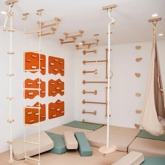 Wall Climbing Gym by Wood and Hearts