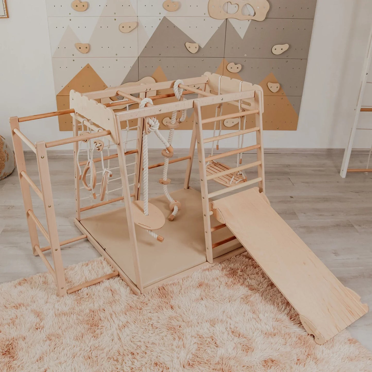 Indoor Jungle Gym by Wood and Hearts