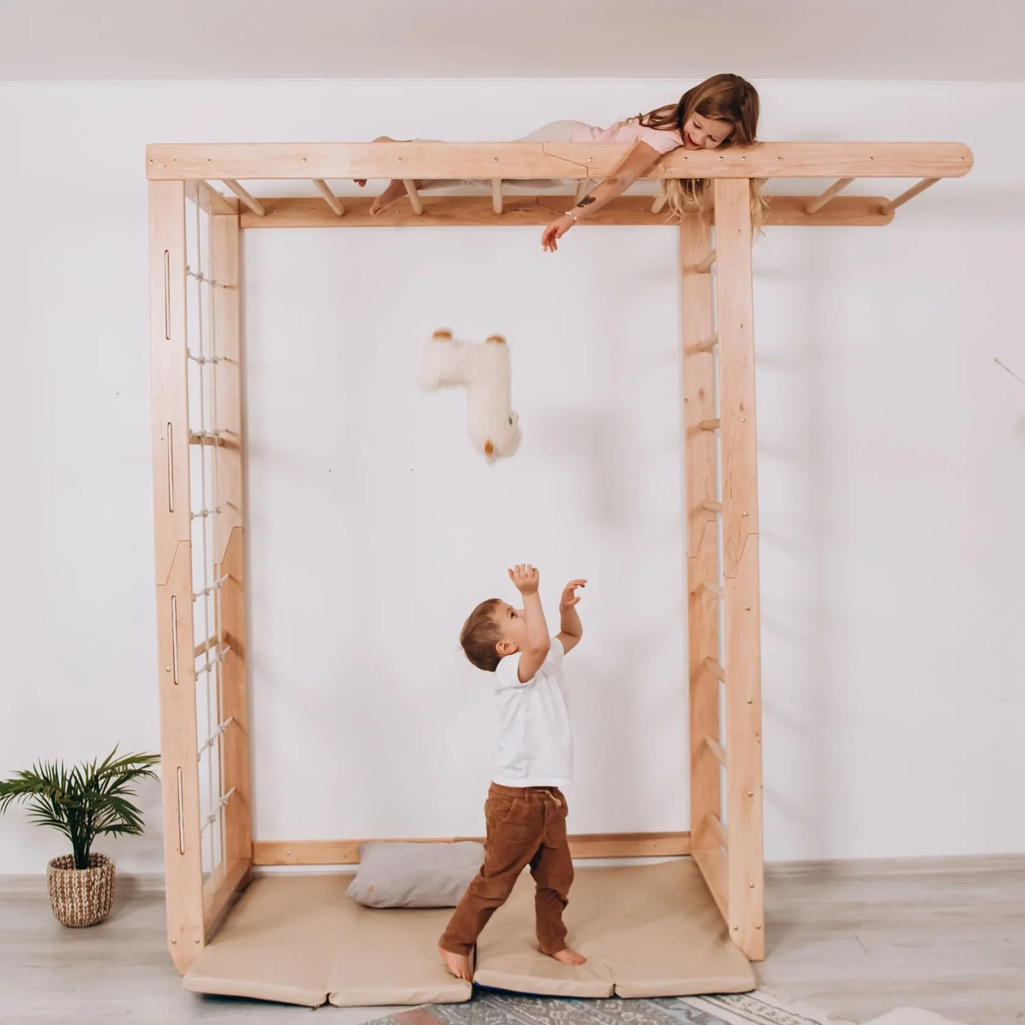 Indoor Monkey Bars by Wood and Hearts
