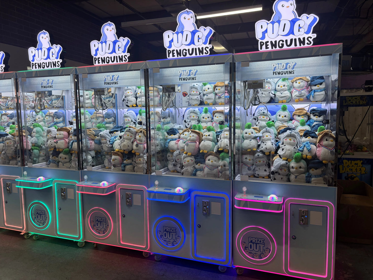 Pipeline Games Pudgy Penguin Crane Arcade Game