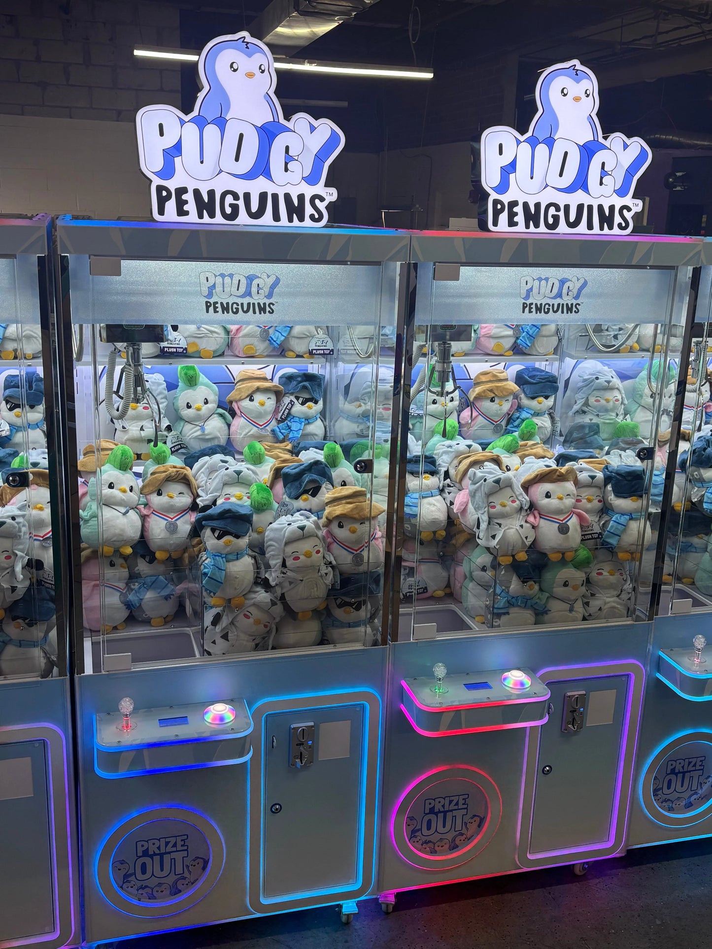 Pipeline Games Pudgy Penguin Crane Arcade Game