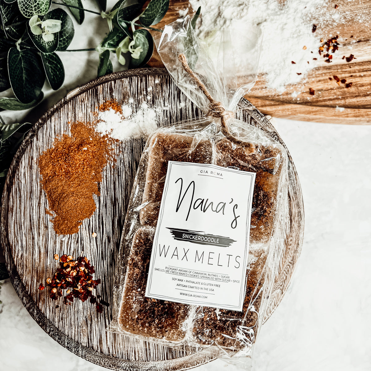 Snickerdoodle XL Wax Melts - 4 Large Cinnamon Sugar and Nutmeg Cubes