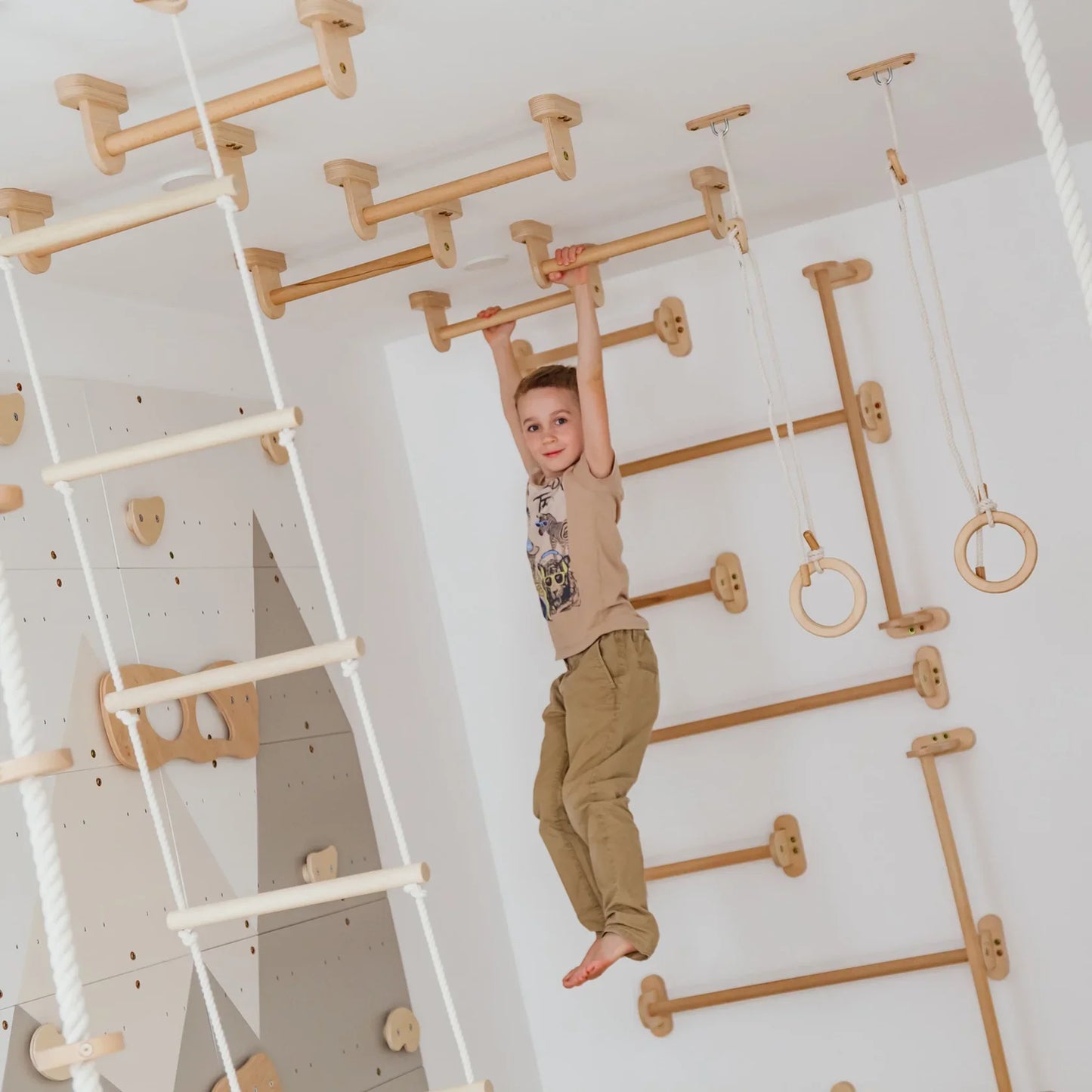 Climbing Wall Playground by Wood and Hearts
