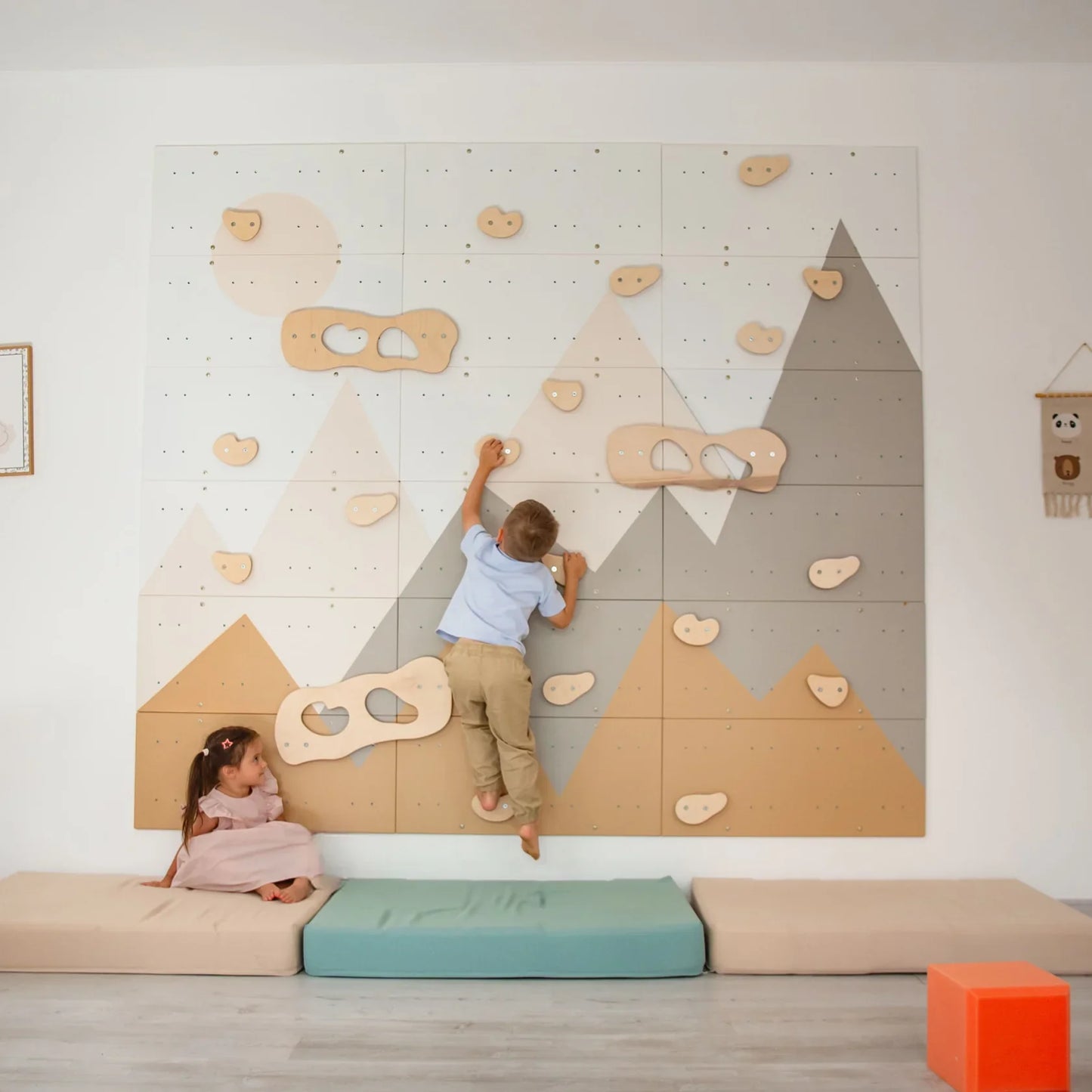 Indoor Climbing Wall by Wood and Hearts