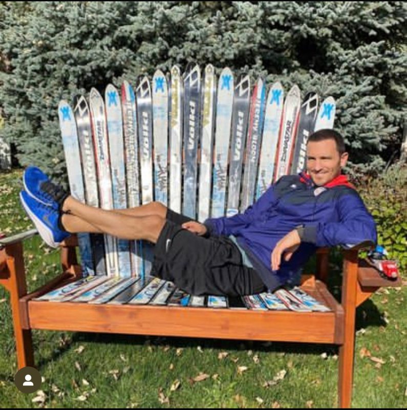 Colorado Ski Furniture Sentimental Ski Bench – Made from Old Skis
