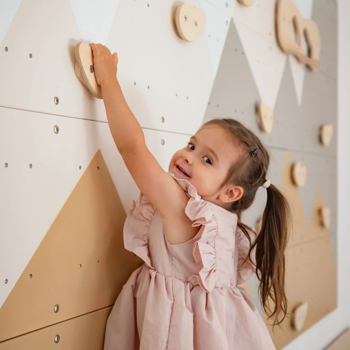 Indoor Climbing Wall by Wood and Hearts