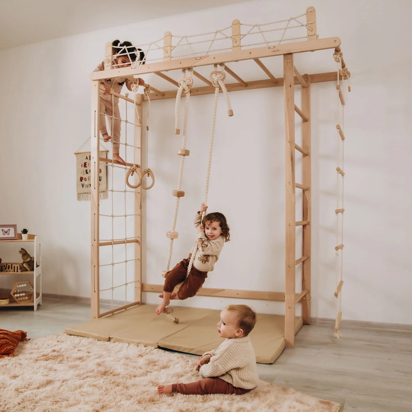 Climbing Monkey Bars by Wood and Hearts