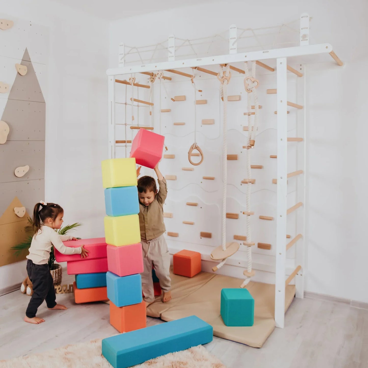 Playground Set with Monkey Bars by Wood and Hearts