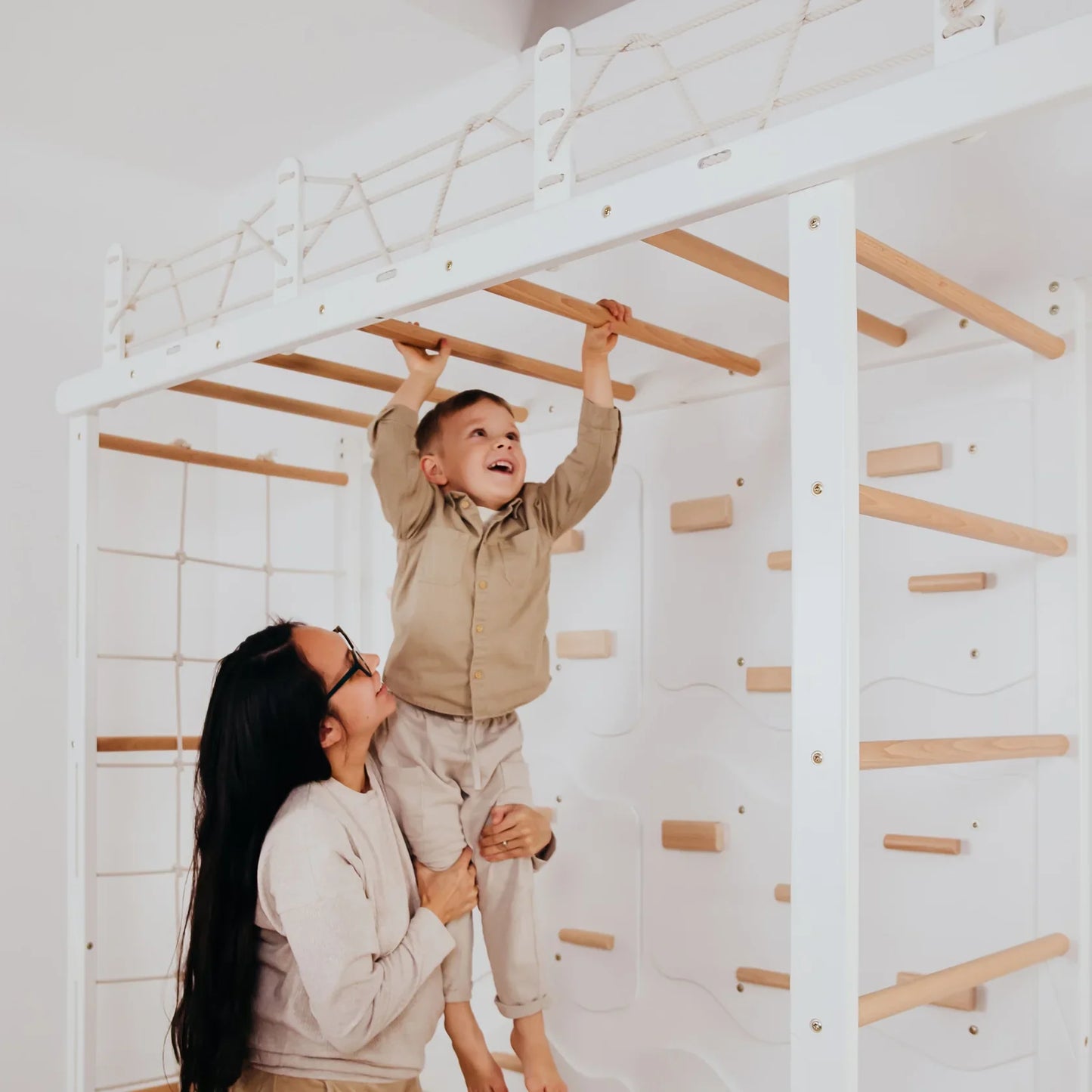 Playground Set with Monkey Bars by Wood and Hearts