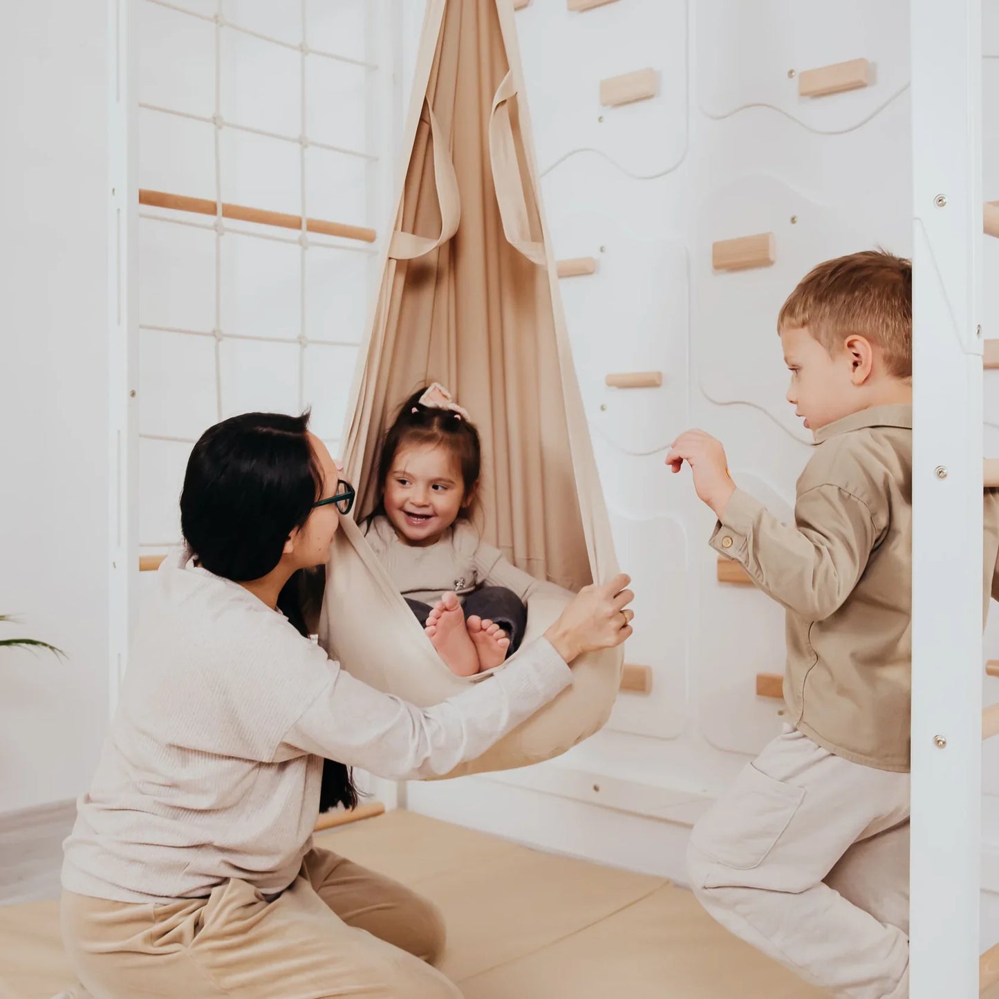 Playground Set with Monkey Bars by Wood and Hearts