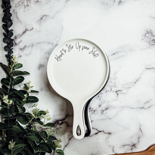 Spoon Rest And Wooden Spoon Set Custom Color Quote Choice Kitchen Gift