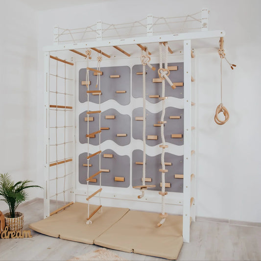 Playground Set with Monkey Bars by Wood and Hearts