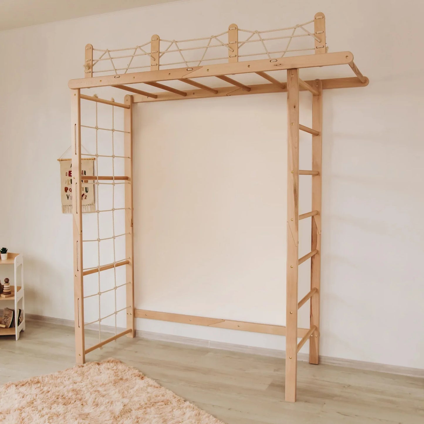 Climbing Monkey Bars by Wood and Hearts