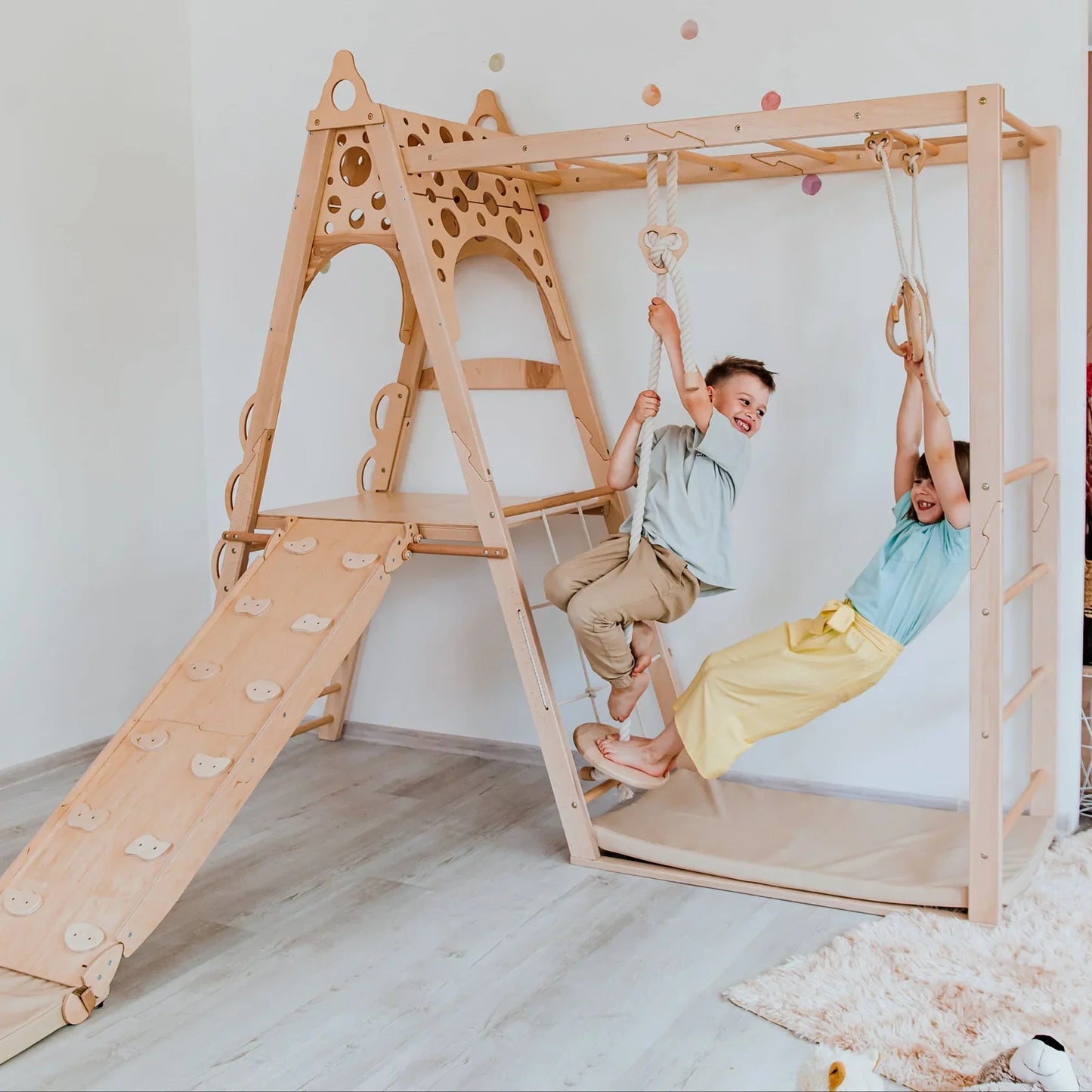 Kid Climbing Structure by Wood and Hearts
