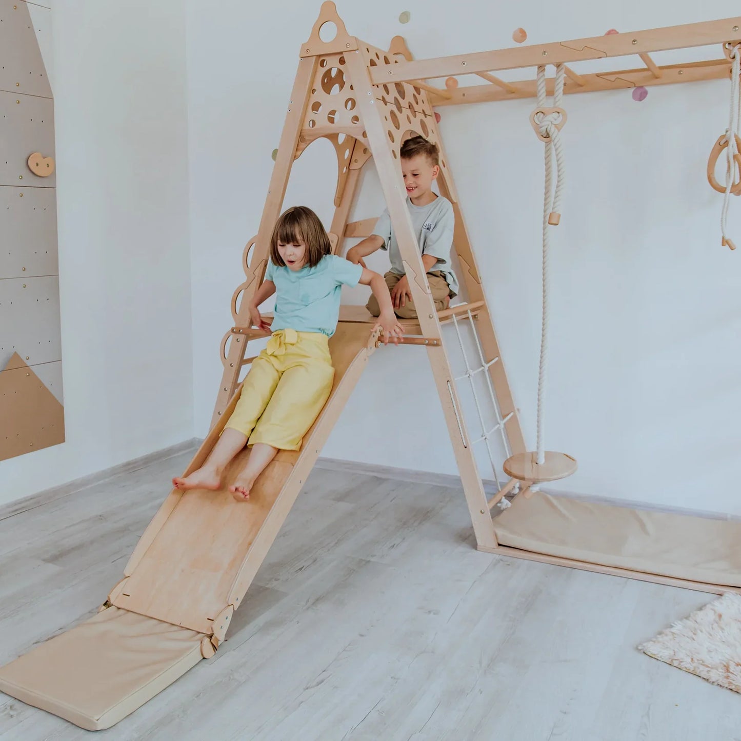 Kid Climbing Structure by Wood and Hearts