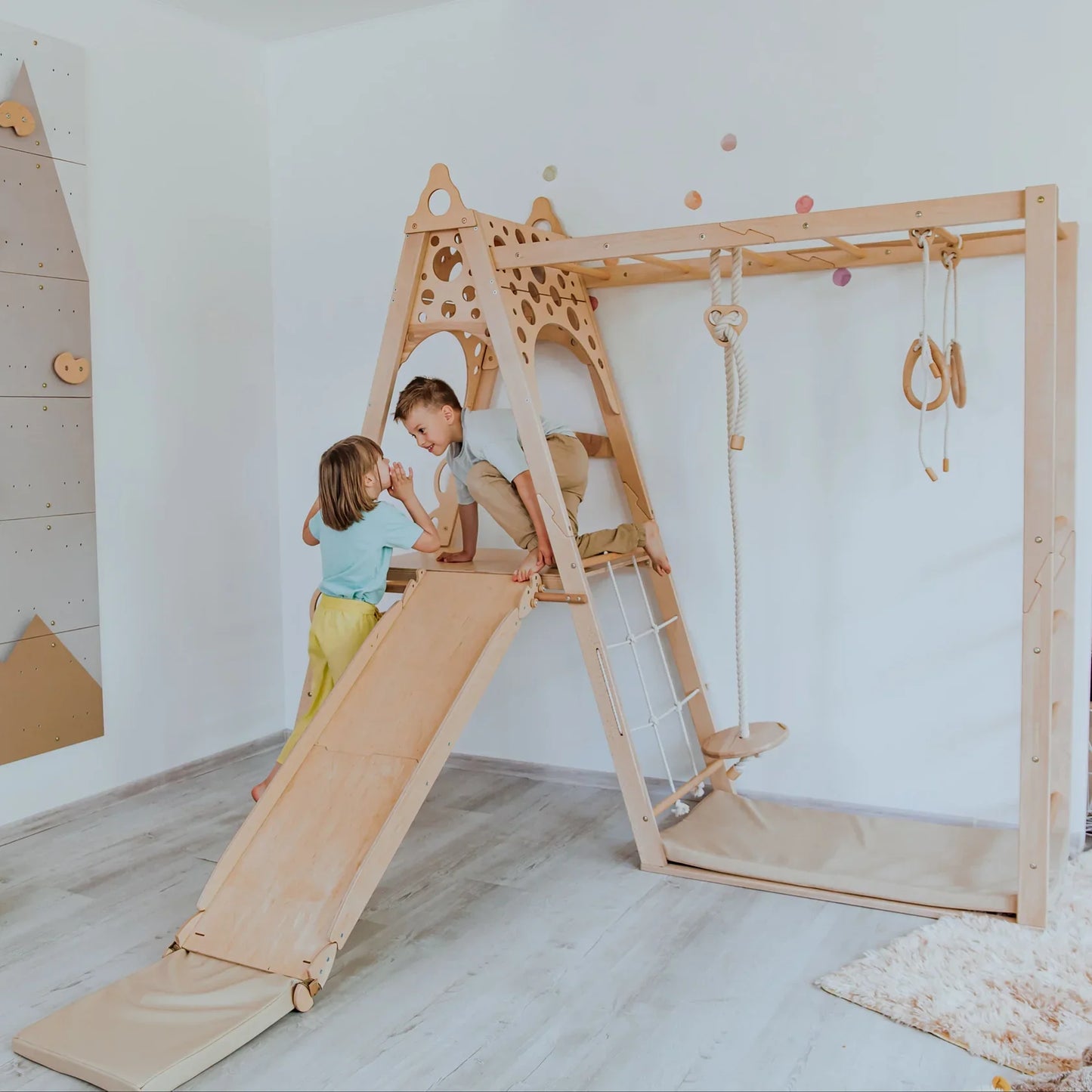 Kid Climbing Structure by Wood and Hearts