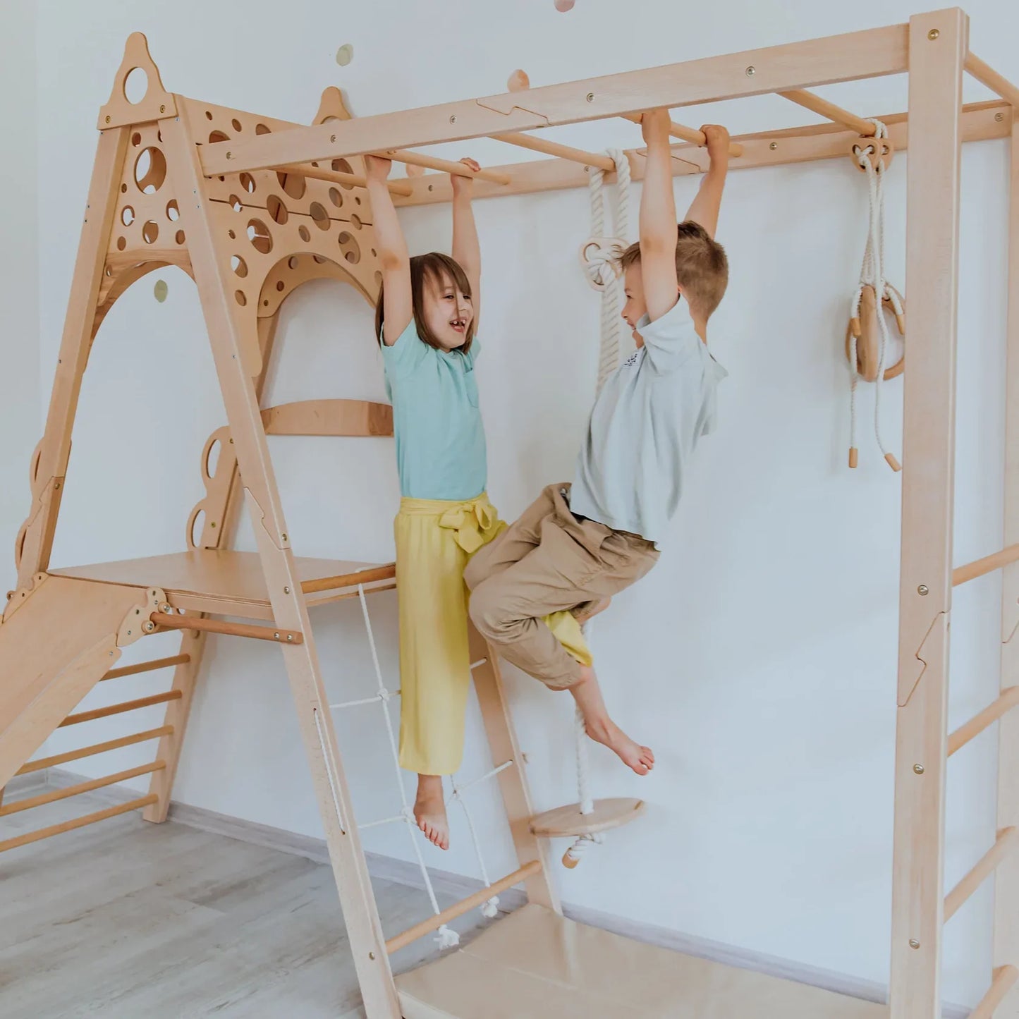 Kid Climbing Structure by Wood and Hearts
