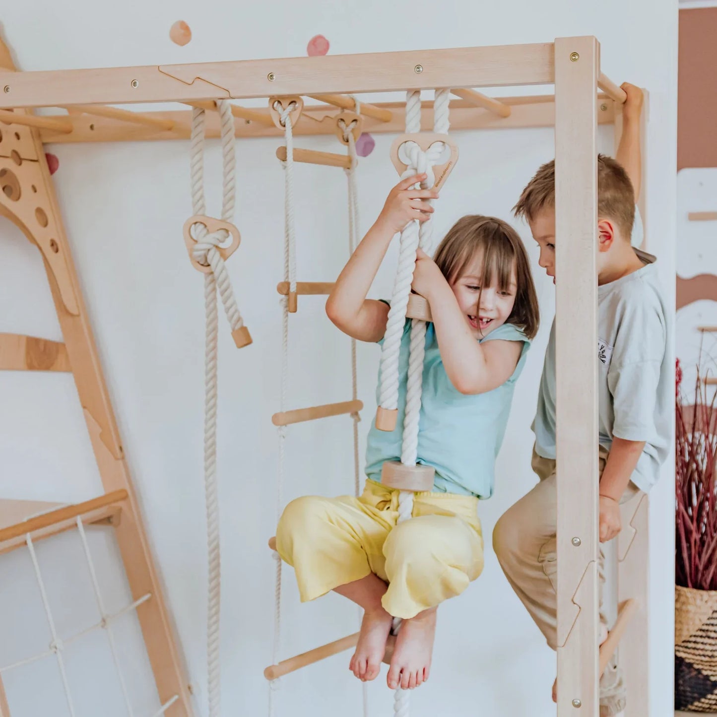 Kid Climbing Structure by Wood and Hearts