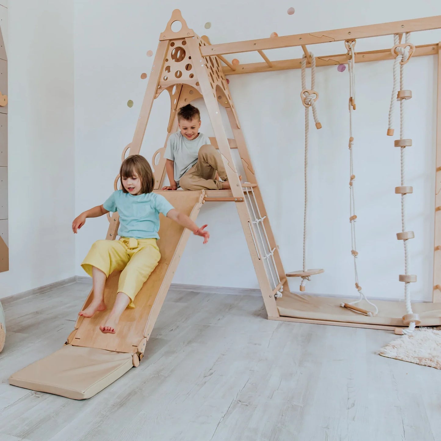 Kid Climbing Structure by Wood and Hearts