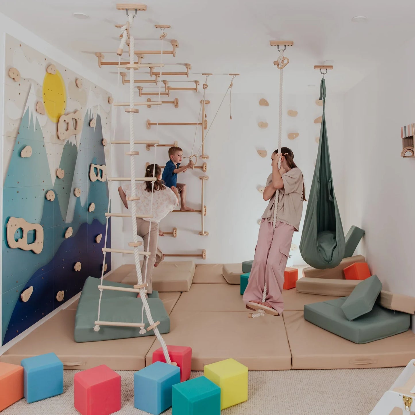 Children's Home Gym by Wood and Hearts