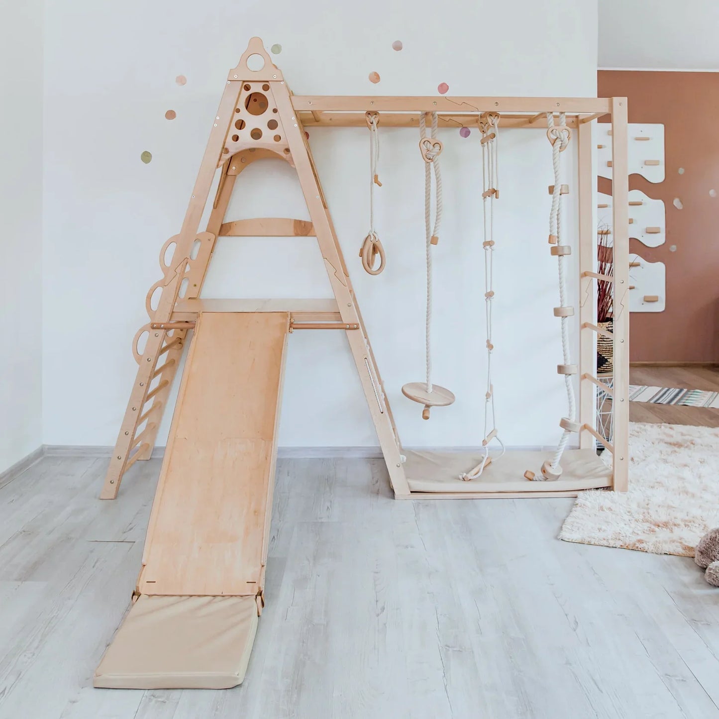 Kid Climbing Structure by Wood and Hearts
