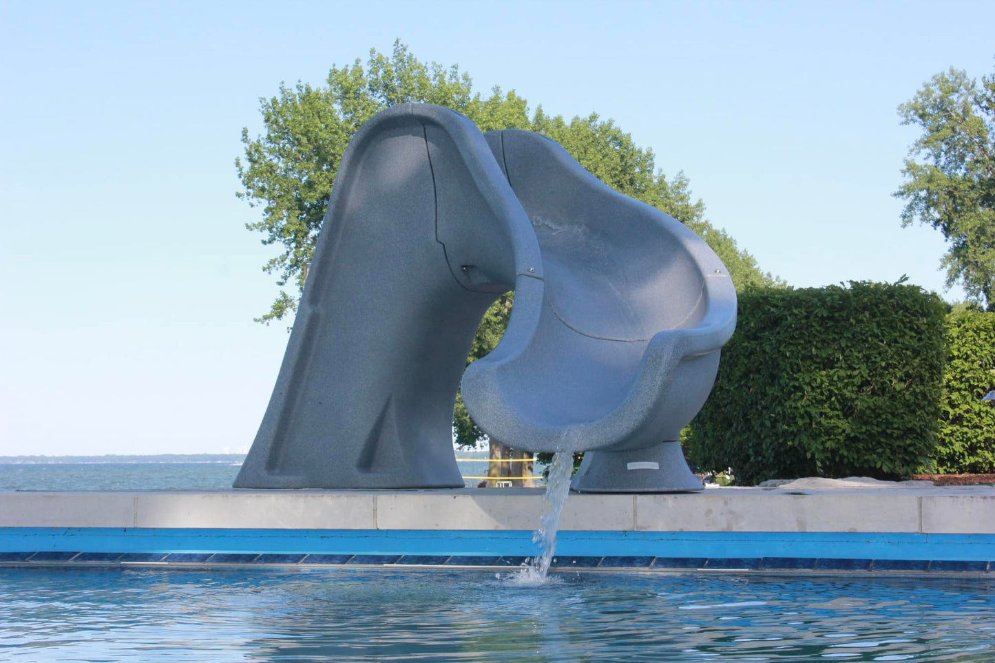 Splash Curved Pool Slide - Global Pool Products