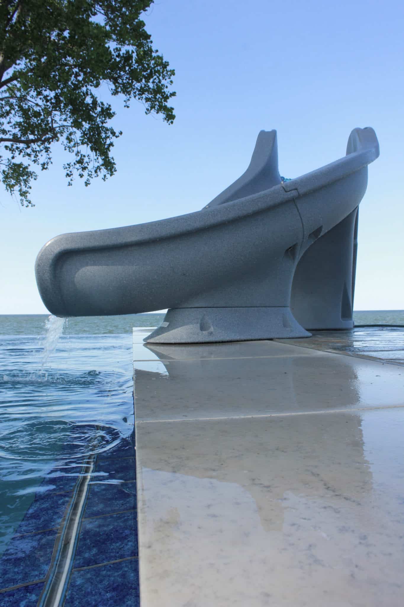 Splash Curved Pool Slide - Global Pool Products