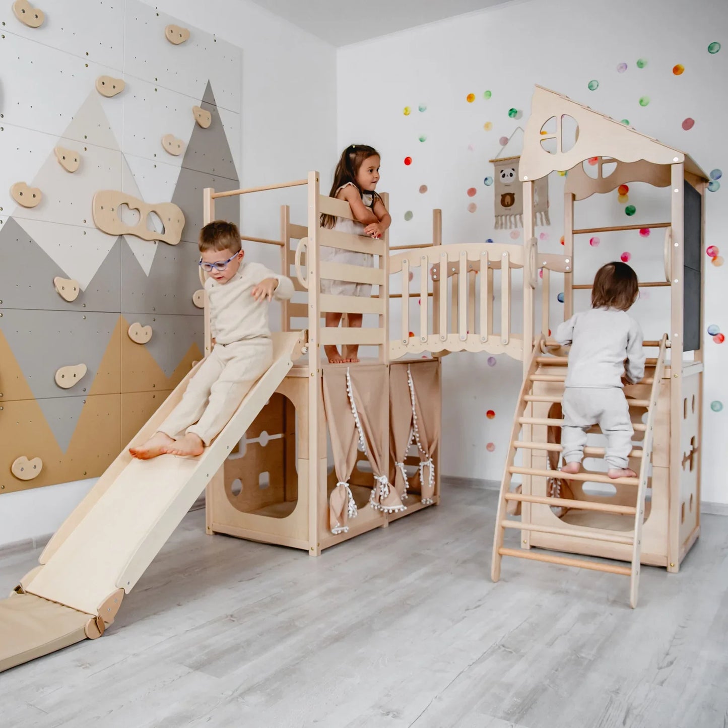 Large Playground Climber by Wood and Hearts