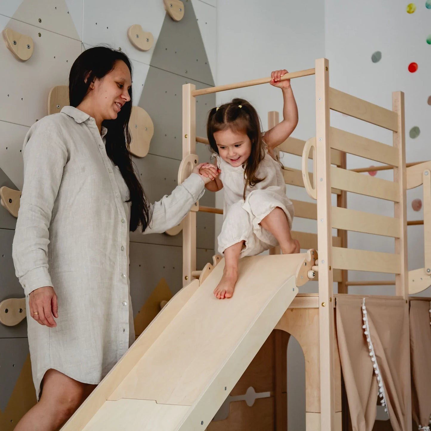 Large Playground Climber by Wood and Hearts