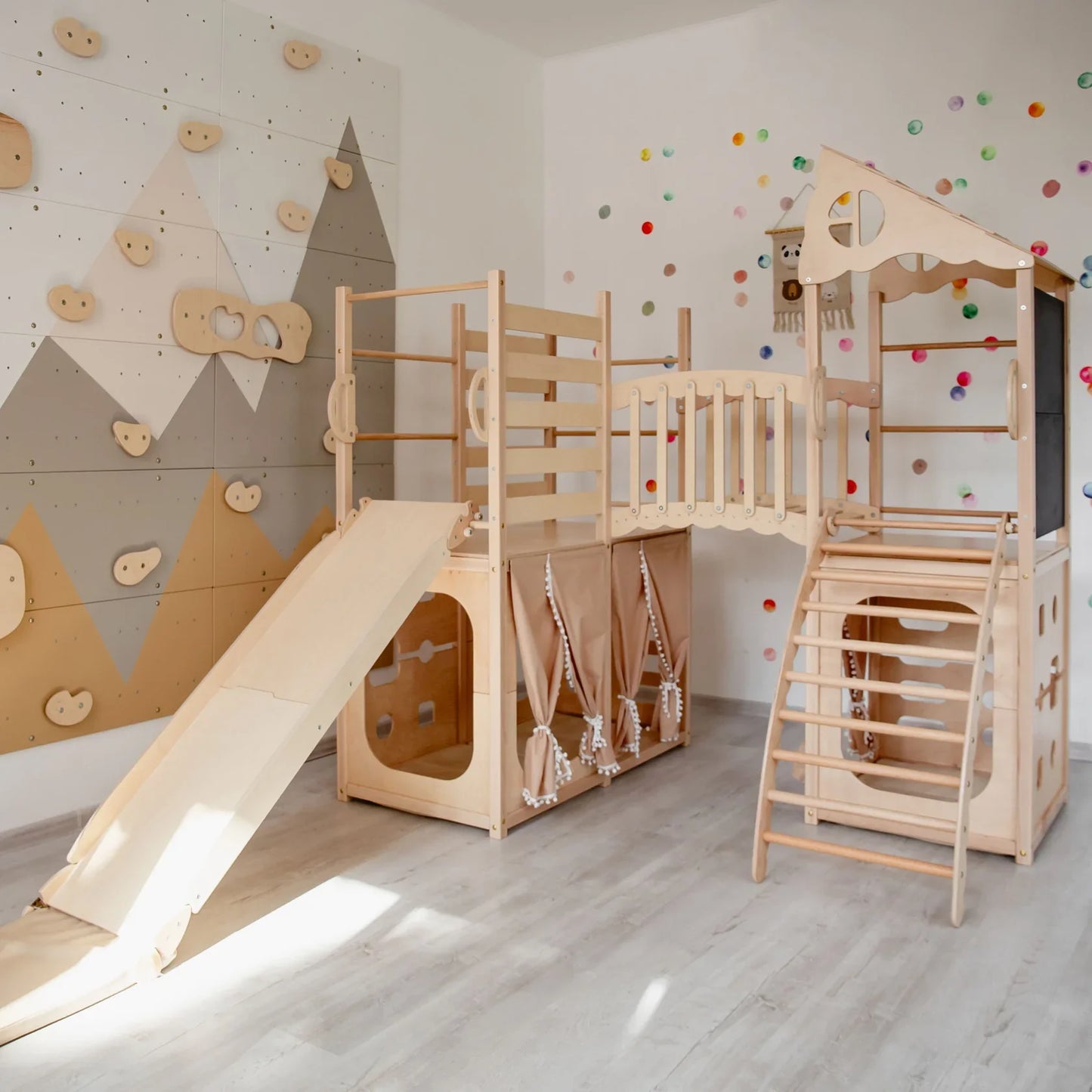 Large Playground Climber by Wood and Hearts