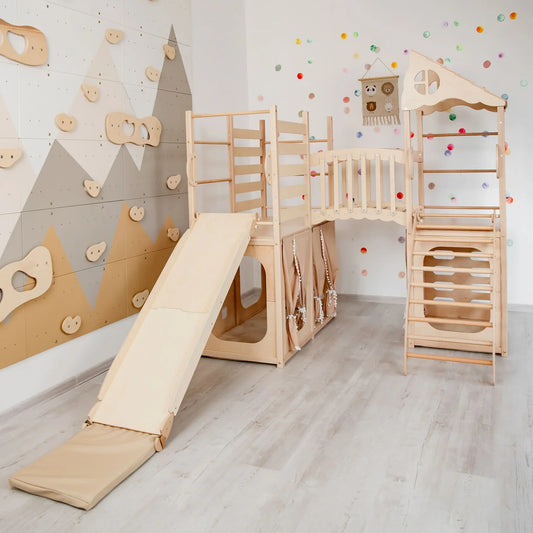 Large Playground Climber by Wood and Hearts