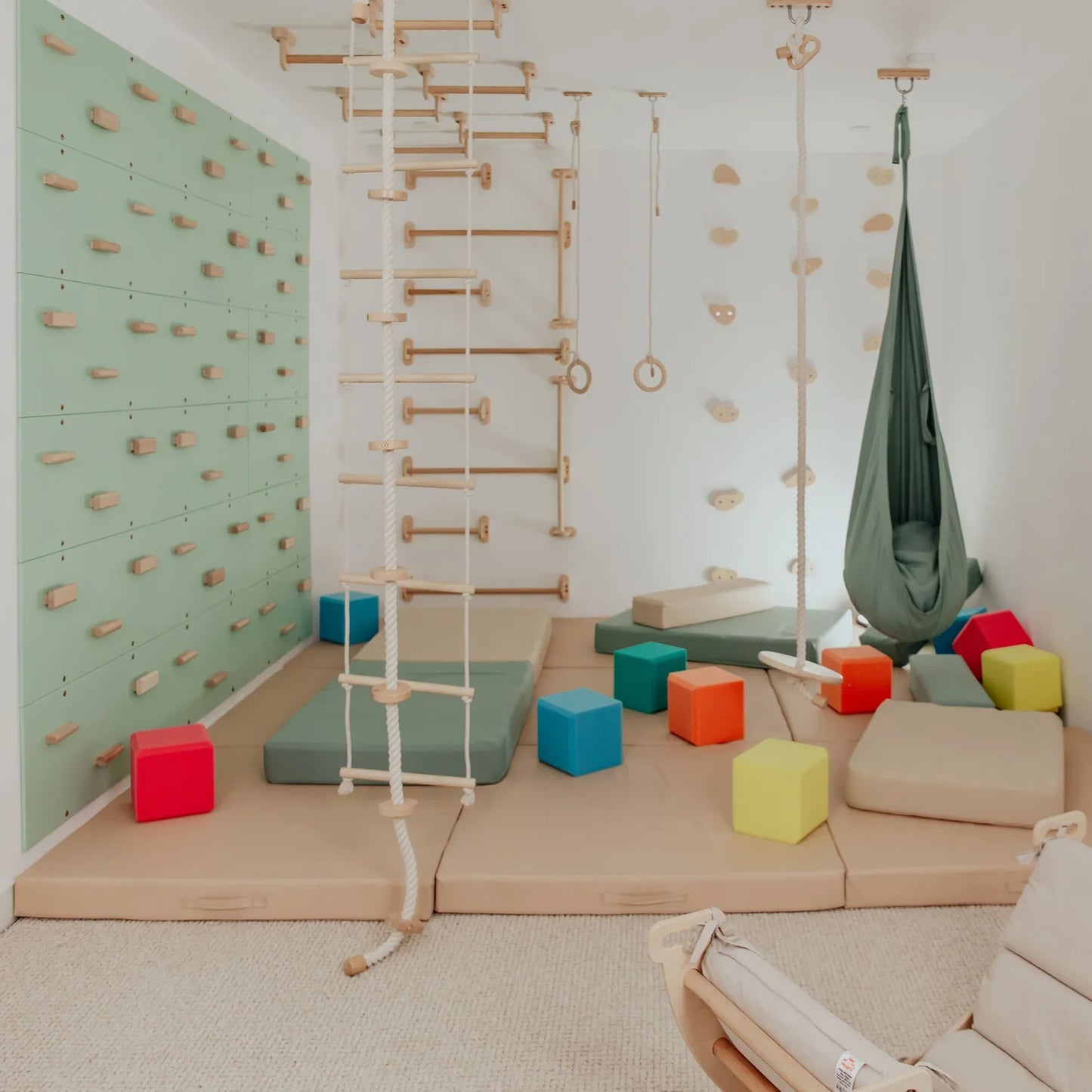 Indoor Play Gym by Wood and Hearts