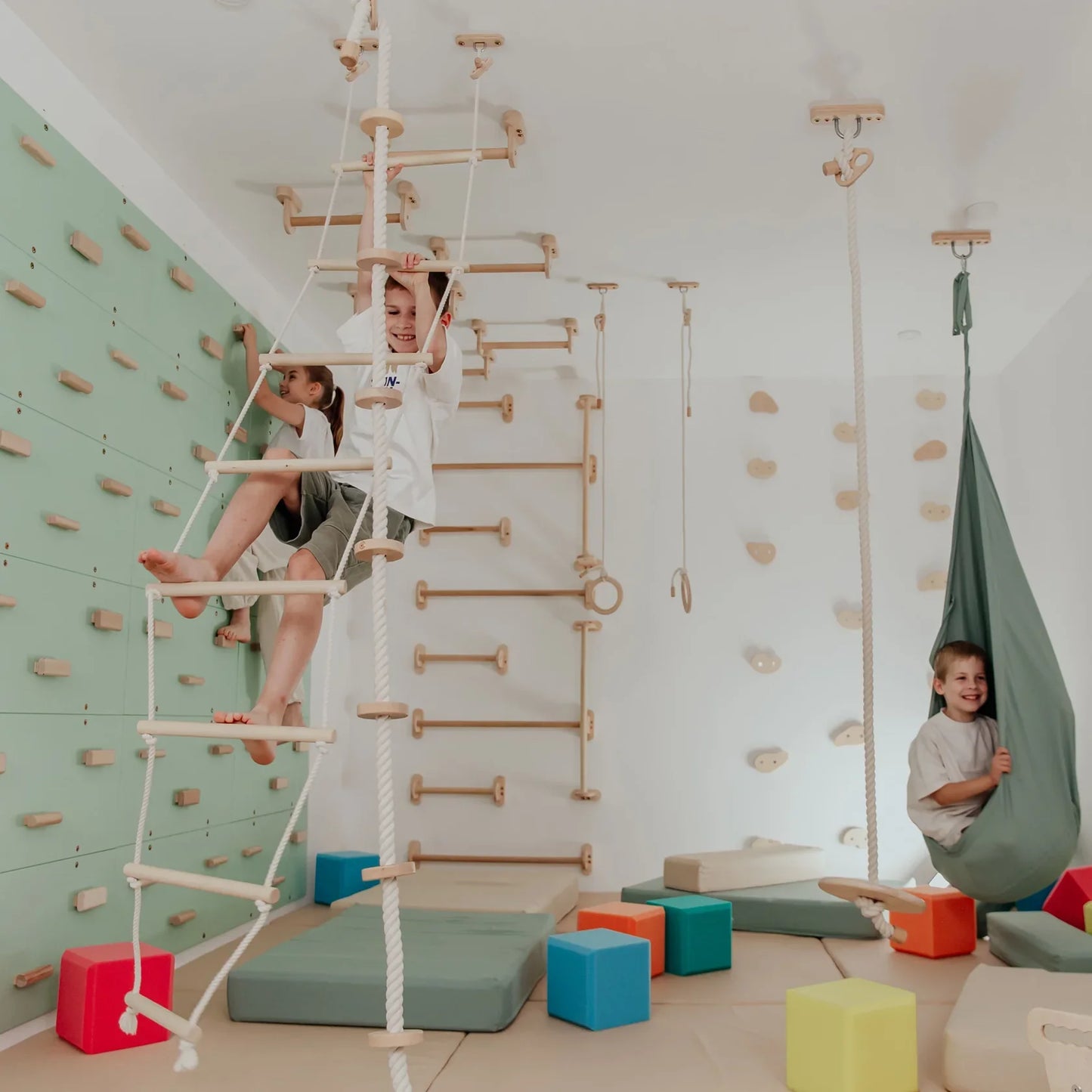 Indoor Play Gym by Wood and Hearts