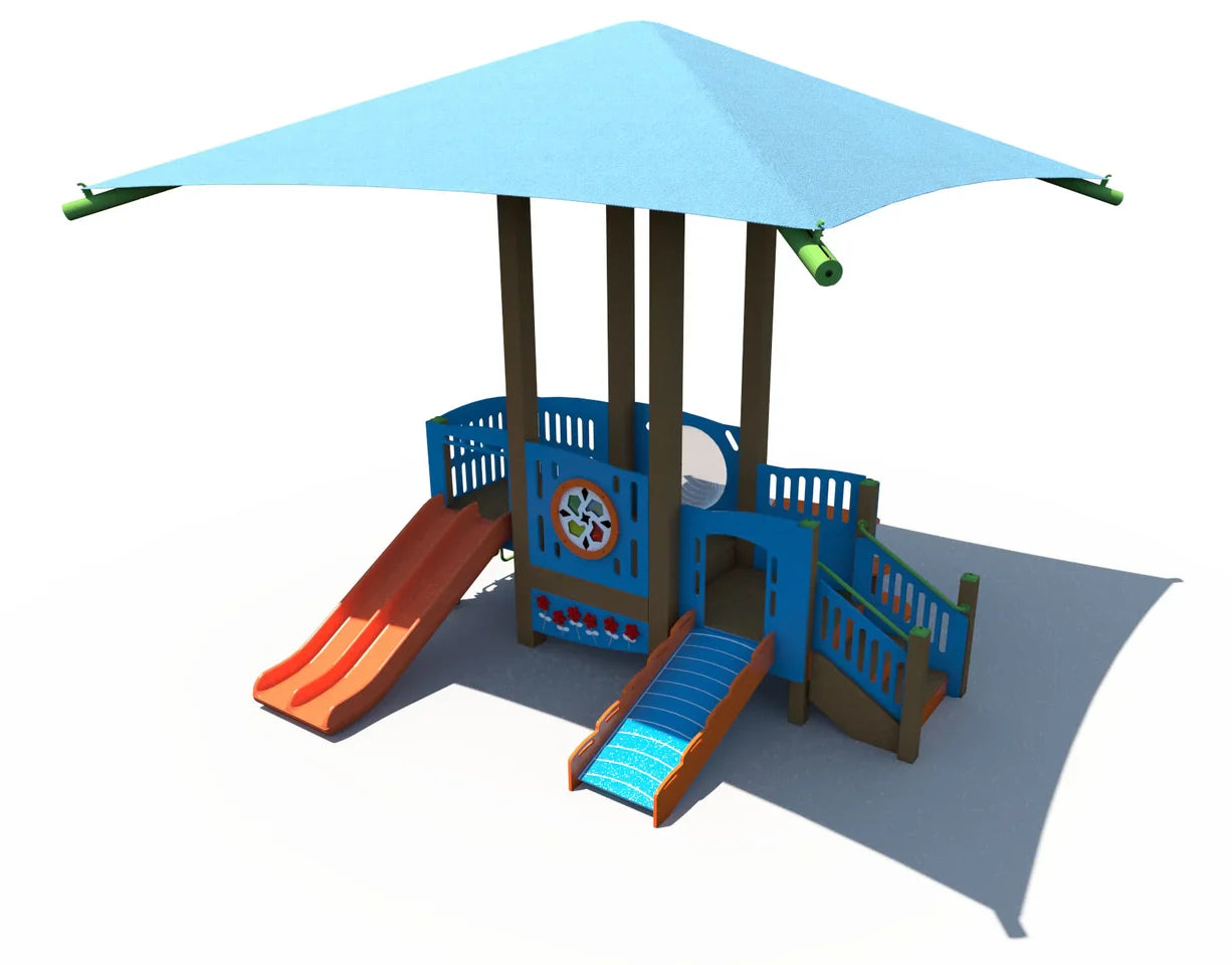 Grounds For Play Commercial Shaded Toddler Playground (INF00065XX) for Children Ages 6-23 Months