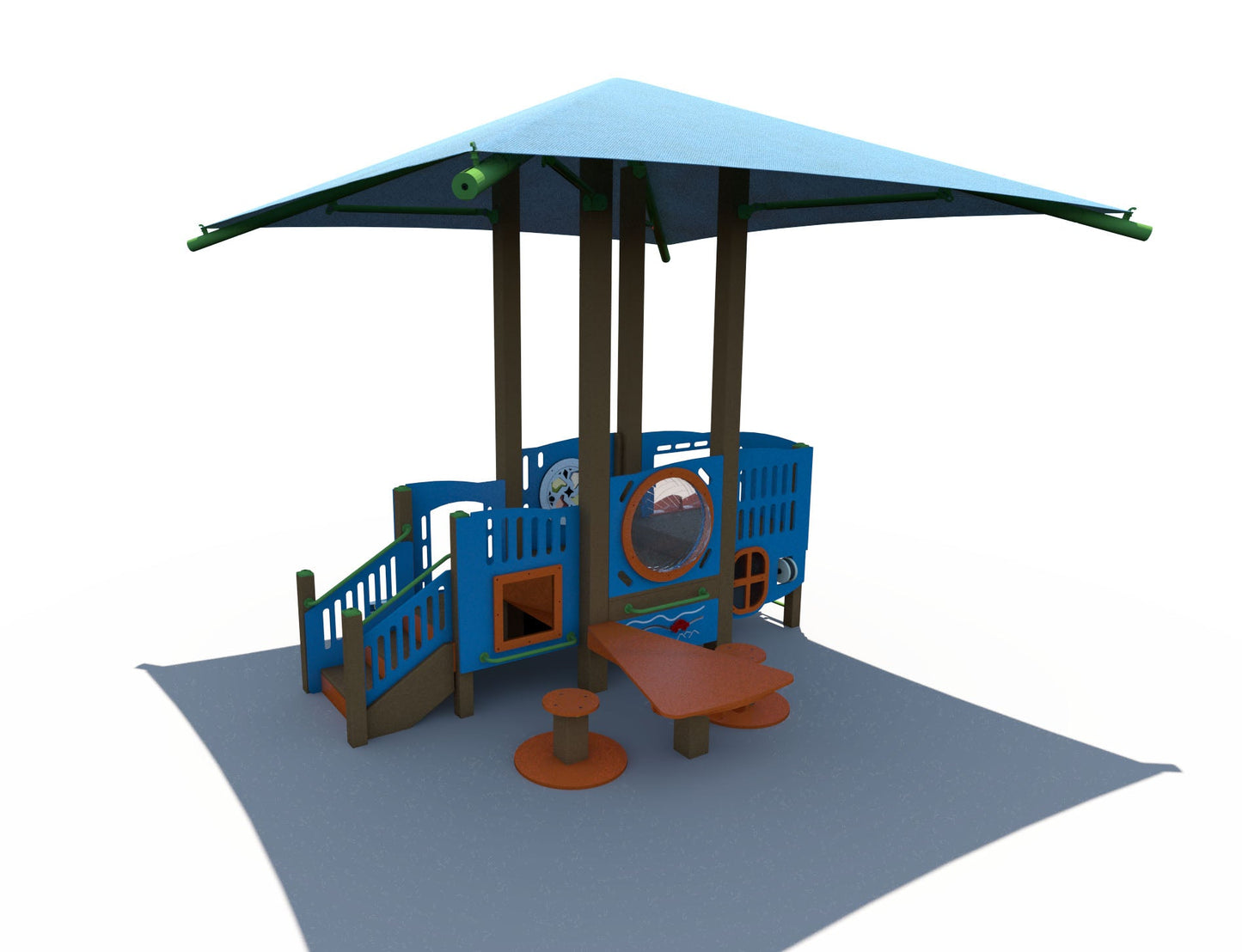 Grounds For Play Commercial Shaded Toddler Playground (INF00065XX) for Children Ages 6-23 Months