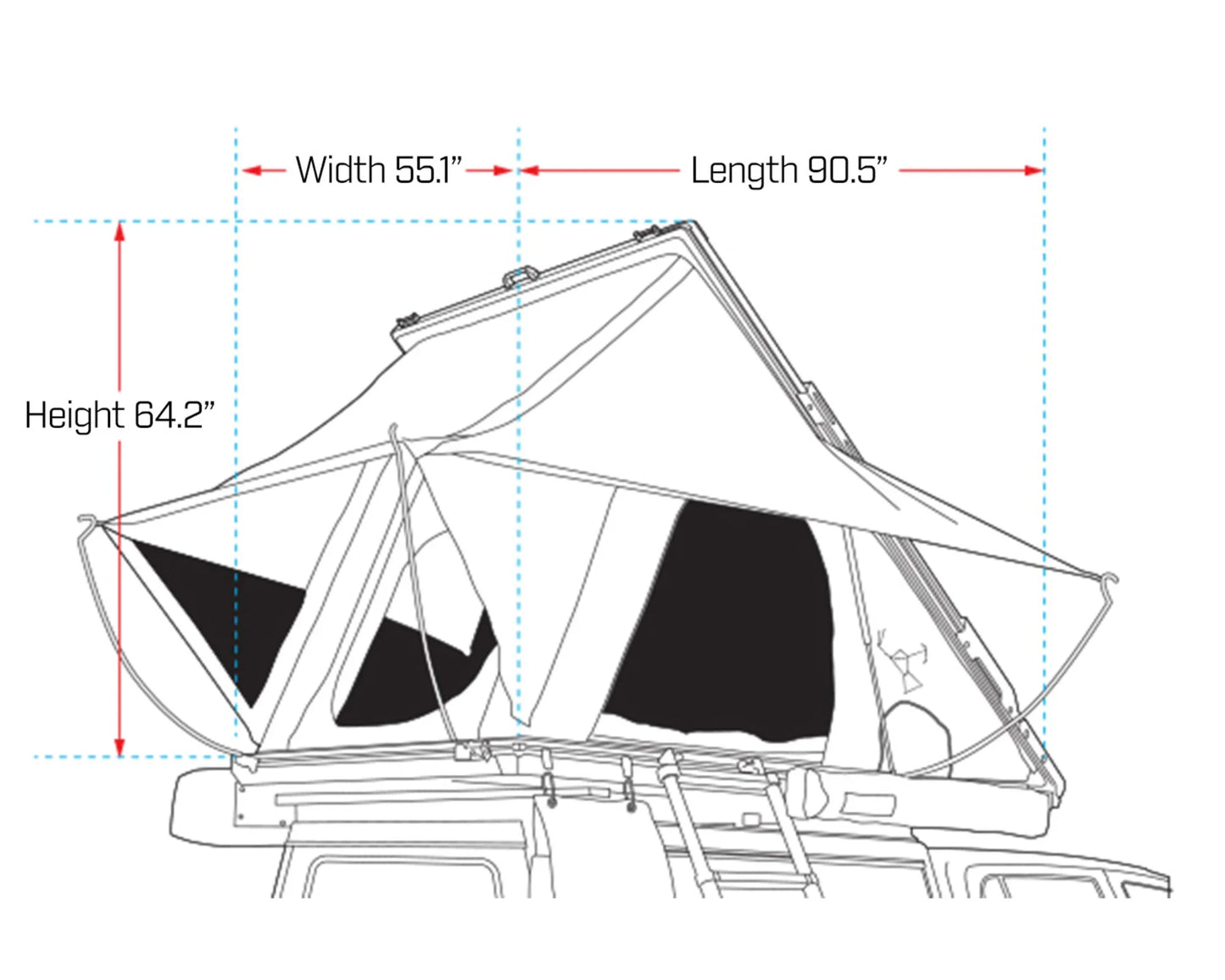 Ironman 4x4 Orion 1400 Vehicle Rooftop Tent
