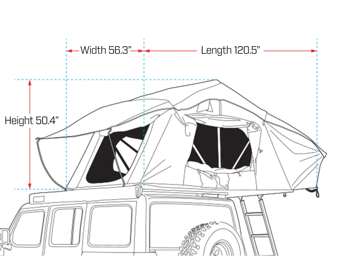 Ironman 4x4 Cross 1200 MK2 Vehicle Rooftop Tent