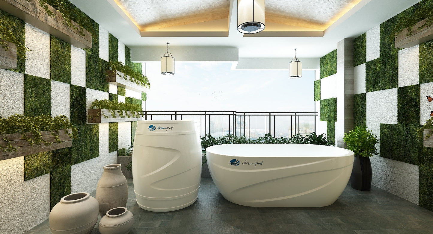 Dream Pod Cold Plunge Barrel with Chiller